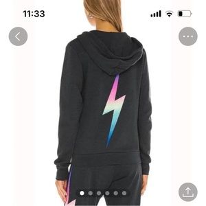 Excellent Condition Aviator Nation Grey Zip Up Hoodie Sz Medium